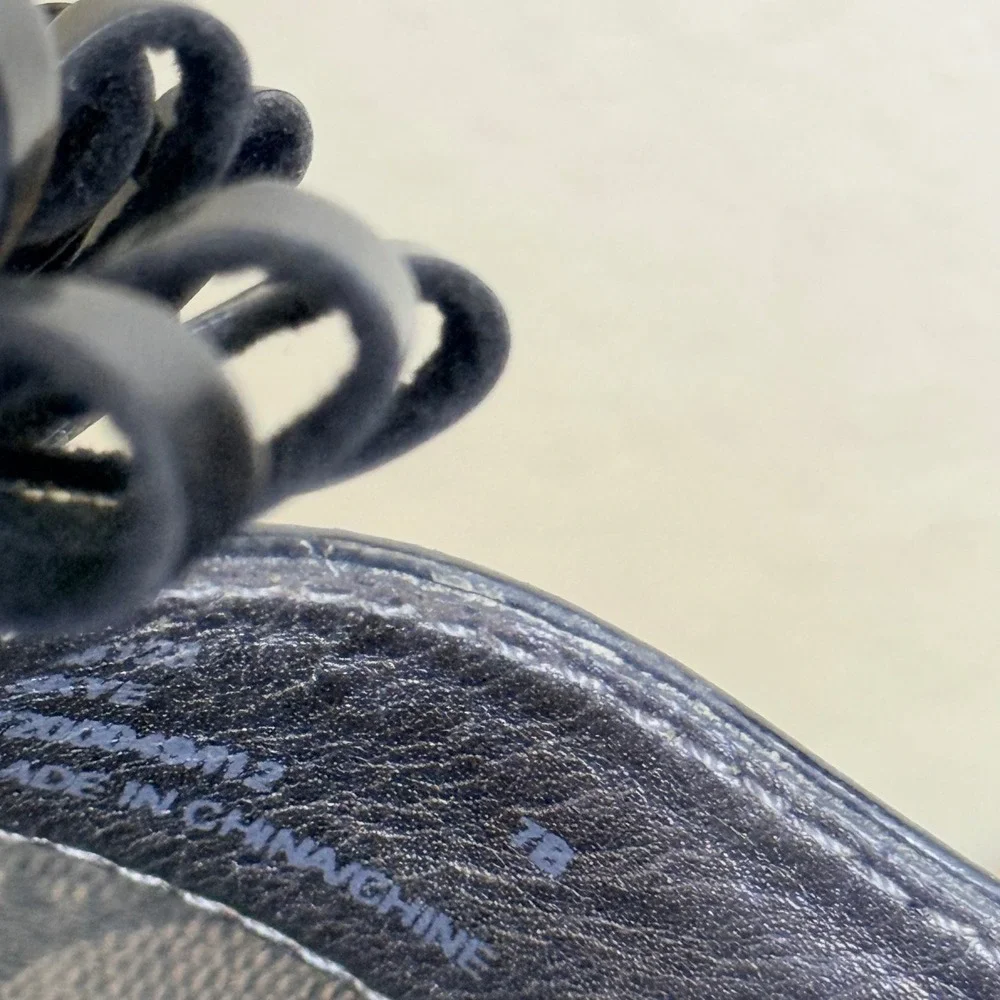 Coach Skye Signature Flower Flip Flops‎ Thong Sandals 7B Black Monogram A8123
